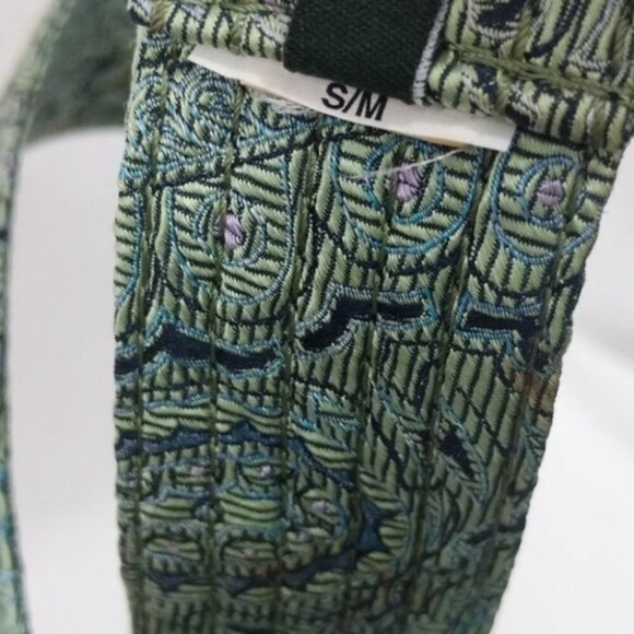 J. Crew Tie Silk Multi Colored Printed Belt S/M - Picture 4 of 7